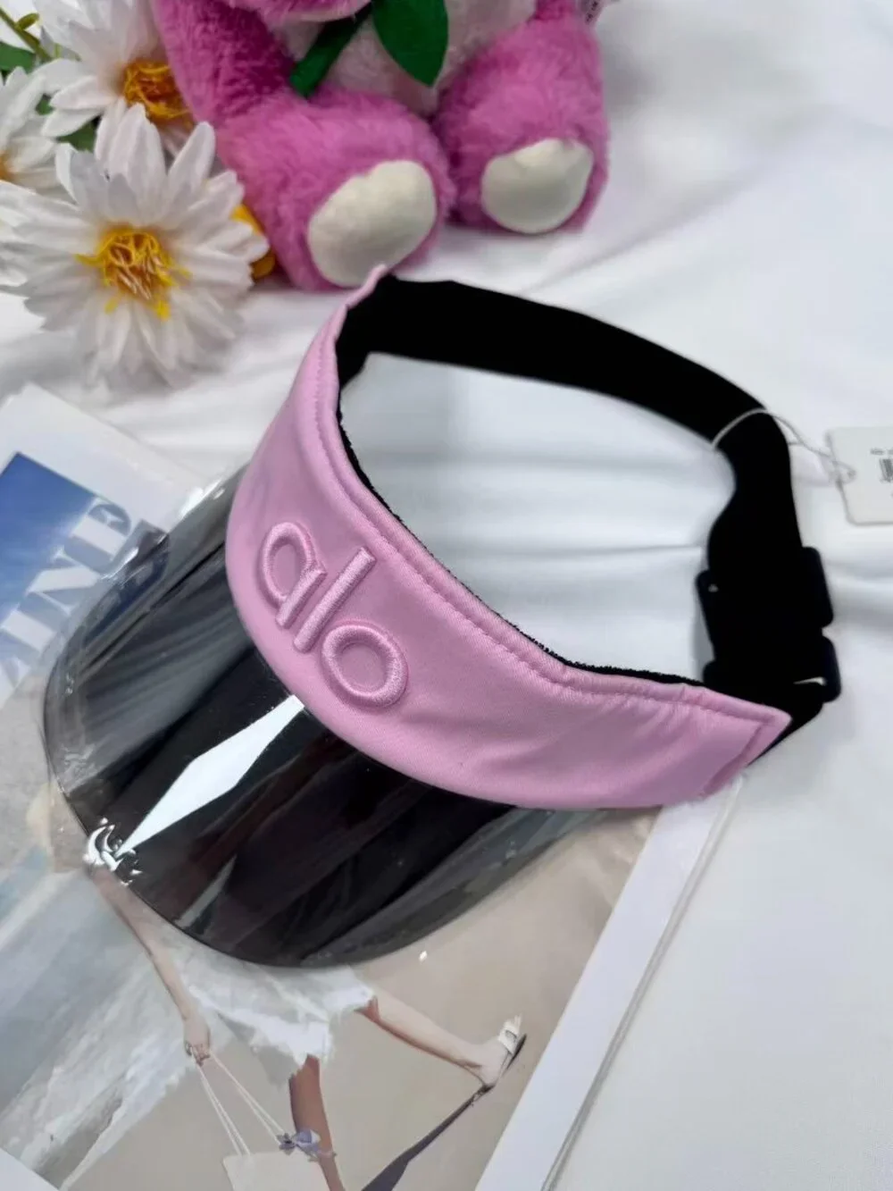 Alo Yoga Tenniscore Airlift Pink Solar Sun Hat|Sports Daily travel